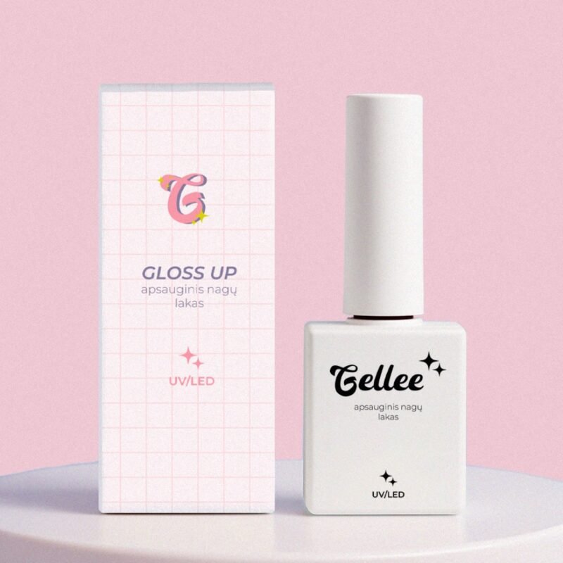 Gellee Gloss up Apsauginis nagų lakas UV/LED